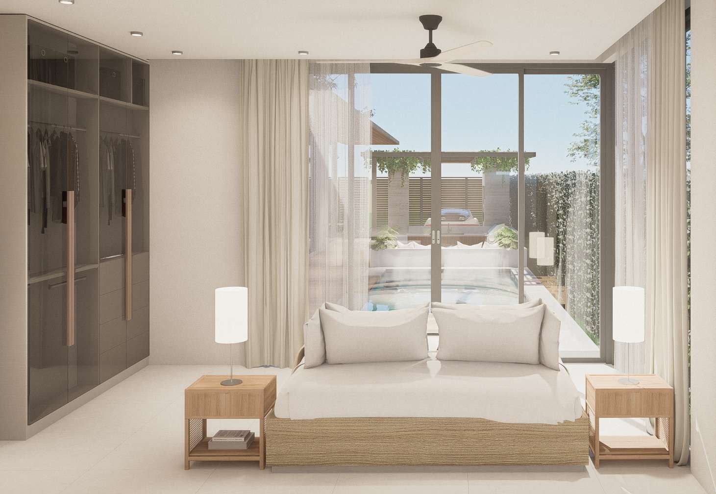 Type A master bedroom detail